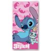 Dětská bavlněná osuška LILO A STITCH růžová