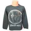 Chlapecké tričko SPIDERMAN metalický pavouk v kruhu dlouhý rukáv šedé