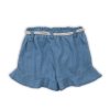 Kraťasy dívčí s volánky, Minoti, Lemdrop 6, modrá (Varianta 104/110)