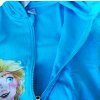 Dívčí mikina FROZEN ELSA na zip s kapucou modrá (Barva Modrá, Velikost 134)