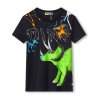 Chlapecké tričko JURSKÝ SVĚT DINO krátký rukáv černé