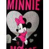 Tričko MINNIE stříbrné srdce kr.rukáv černé (Barva Černá, Velikost 134)