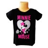 Tričko MINNIE stříbrné srdce kr.rukáv černé (Barva Černá, Velikost 134)