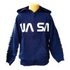 Mikina NASA na zip chlapecká modrá dorost (Barva Modrá, Velikost 134/140)