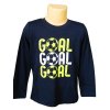 Chlapecké tričko VENERE GOAL dlouhý rukáv temně modré