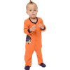 Kojenecký bavlněný overal JEŽEK oranžový