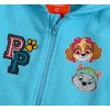 Dívčí mikina TLAPKOVÁ PATROLA na zip s kapucou modrá (Barva Modrá, Velikost 104)