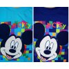 Chlapecké tričko MICKEY barevné kostičky krátký rukáv modré (Barva Modrá světlá, Velikost 104/110)