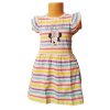 Šaty MINNIE bílé s barevnými proužky kr.rukáv (Barva Bílá, Velikost 98)