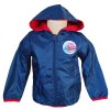 Chlapecká bunda CARS jaro-podzim s integrovaným batůžkem modrá