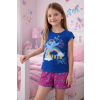 Dívčí pyžamo MY LITTLE PONY krátké s duhou modré