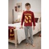 Chlapecké pyžamo HARRY POTTER červenošedé