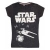 Dámské tričko STAR WARS krátký rukáv šedé