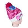 Dívčí čepice PEPPA PIG zimní růžovobílá (Barva Růžová, Velikost 52)