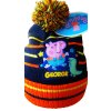 Chlapecká čepice PEPPA PIG s bambulí modrooranžová (Barva Modrooranžová, Velikost 52)
