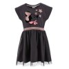 Dívčí šaty MINNIE s hvězdami tylové černé