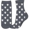 Dívčí ponožky MINNIE se stříbrnými srdíčky šedé