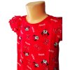 Dívčí noční košile MINNIE krátký rukáv červená (Barva Červená, Velikost 110/116)