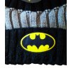 Chlapecká čepice BATMAN s bambulí šedočerná (Barva Šedá, Velikost 52)