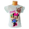 Dívčí noční košile MINNIE s proužky krátký rukáv mentolová