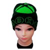 Chlapecká čepice XBOX zimní s proužky černozelená