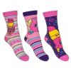 Dívčí ponožky klasické SHOPKINS proužky a srdíčka 3pack