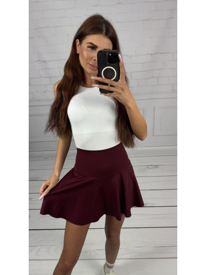 Sukňošortky DENISA (Farba Bordová, Veľkosť L)