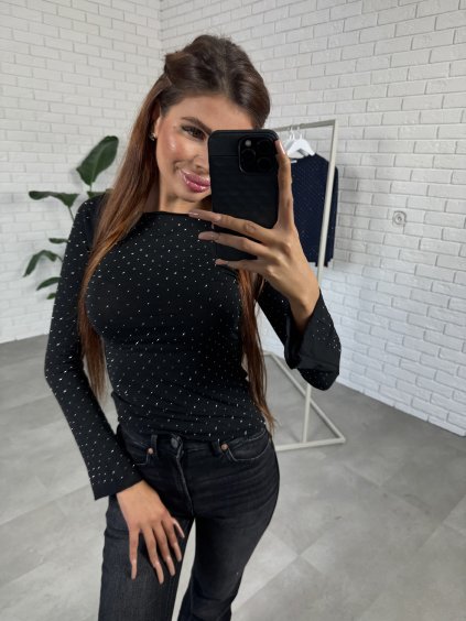 Kamínkový nátělník BRUNA (Barva Tmavě-modrá)