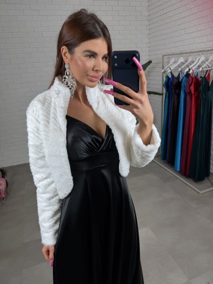 Plesový kožich LORENA bílý