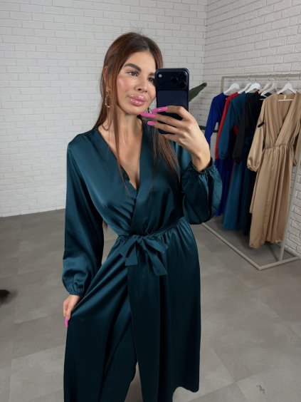 Šaty MARINA smaragdové