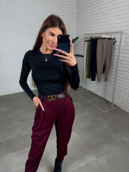 Pudlové kalhoty TARA bordové