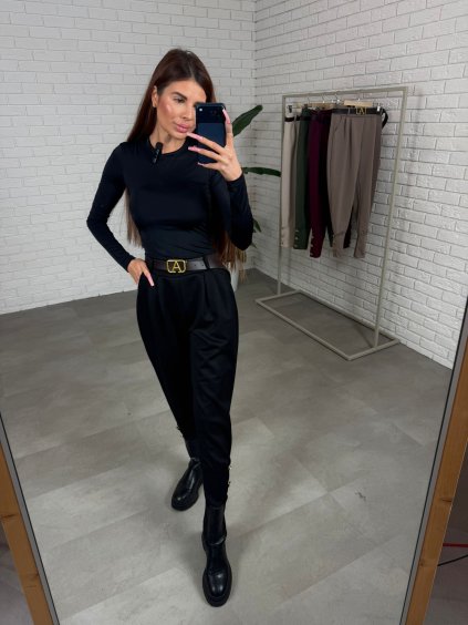 Pudlové kalhoty TARA černé