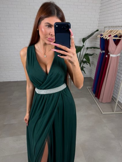 Šaty LANA smaragdové