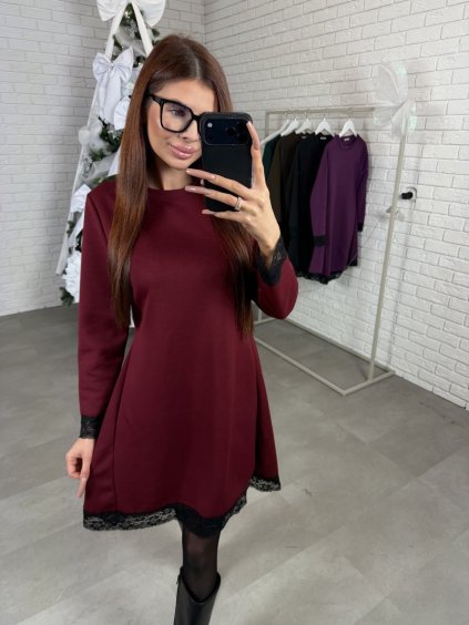 Šaty ALEXO bordové