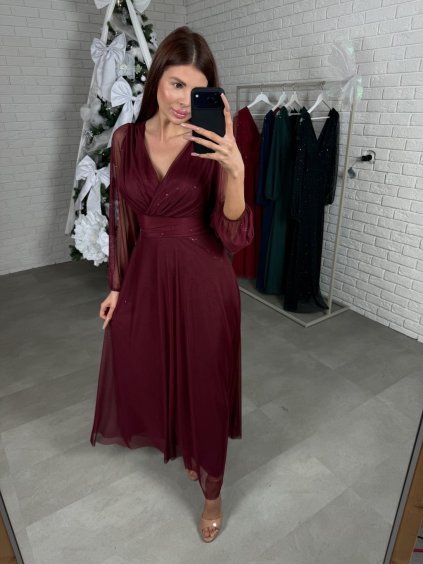 Šaty PALON bordové