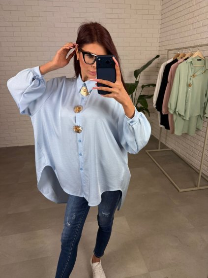 Košile ADAM světle modrá