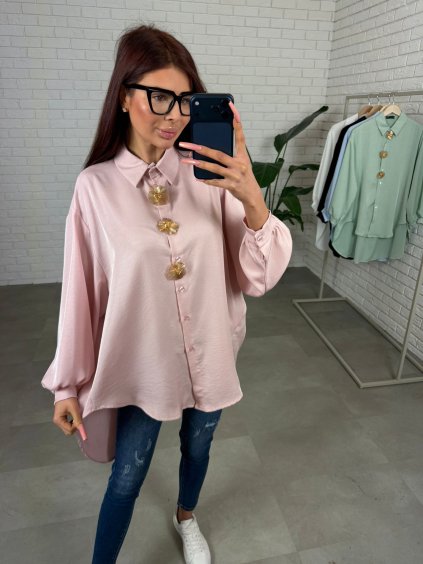 Košile ADAM starorůžová