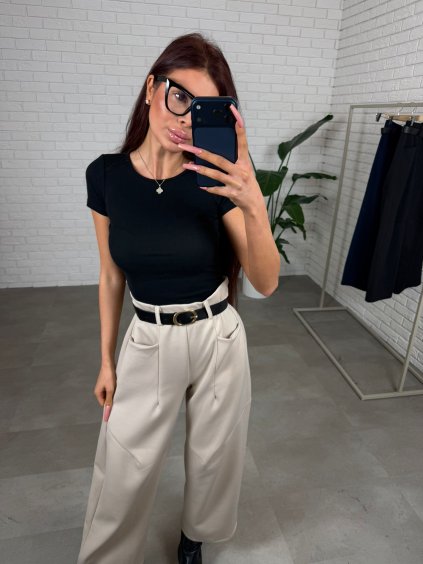 Kalhoty MALON béžové