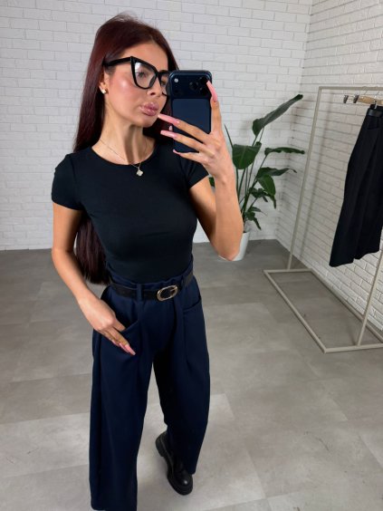 Kalhoty MALON tmavě modré