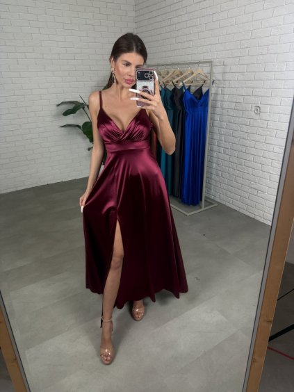 Šaty FLORENTÍNA bordové