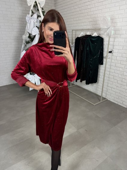 Šaty MATOL bordové