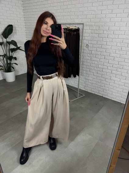 Kalhoty ALVARO světle hnědé