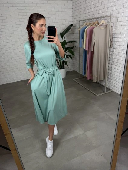 Šaty midi DOLVIA mentolové