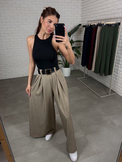 Kalhoty ALLAN hnědé