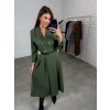 Trenčkotové šaty AMILA olivové
