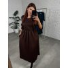 Šaty PETRA čokoládové