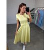 Midi šaty PERLA žluté