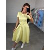 Midi šaty PERLA žluté