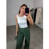 Kalhoty ELZA extra dlouhé olivové