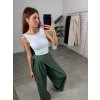 Kalhoty ELZA extra dlouhé olivové